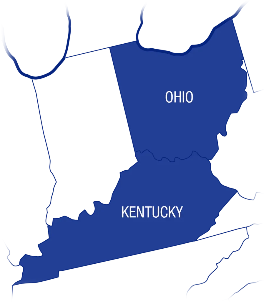 Ohio-Kentucky Map