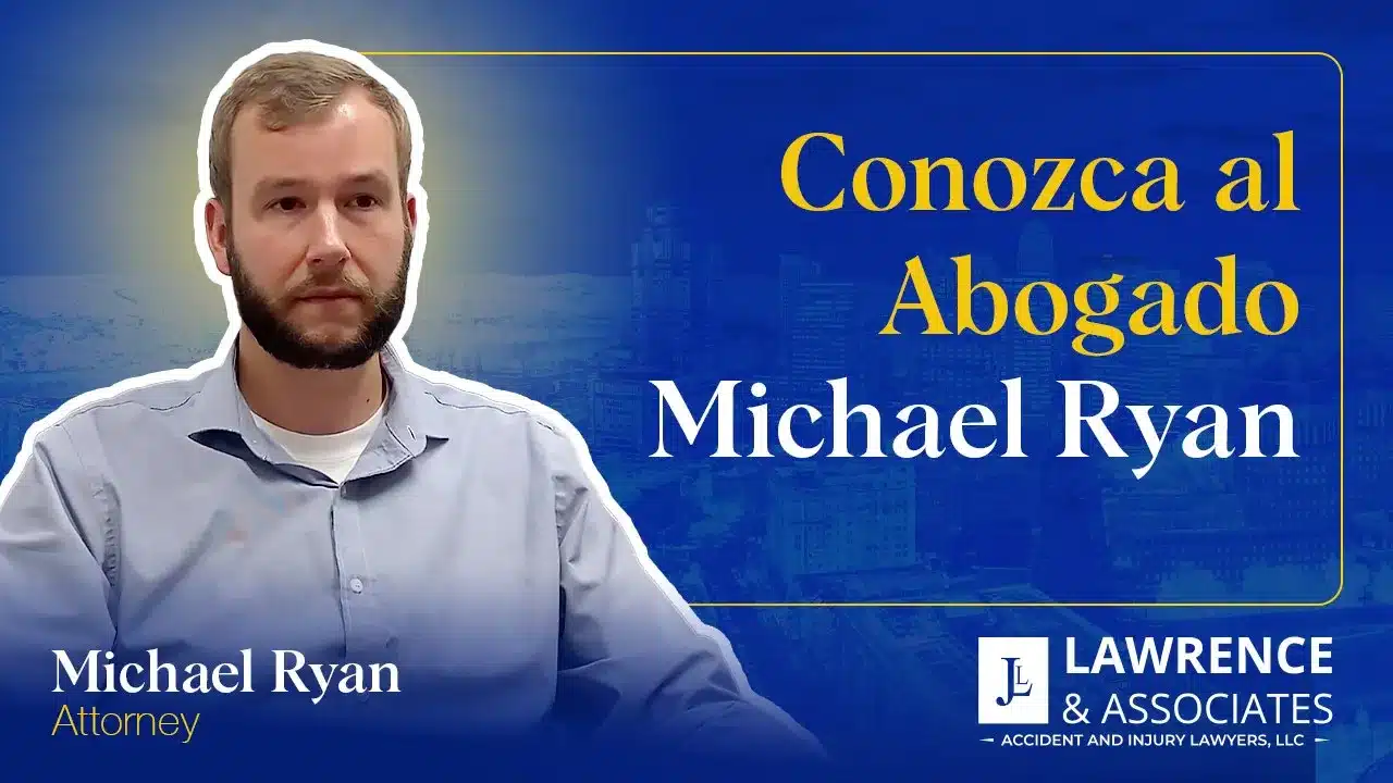 Attorney Michael Ryan headshot over thumbnail text: "Conozca al Abogado Michael Ryan"