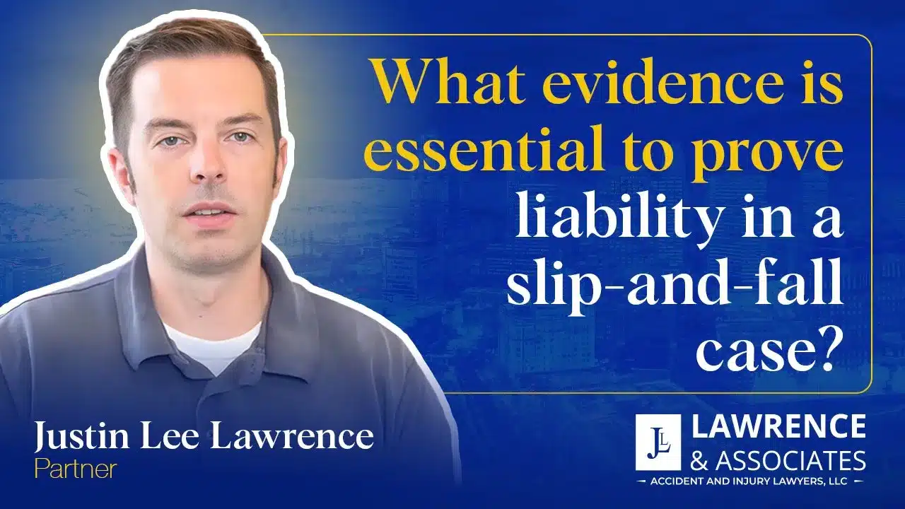 What evidence is essential to prove liability in a slip-and-fall case?