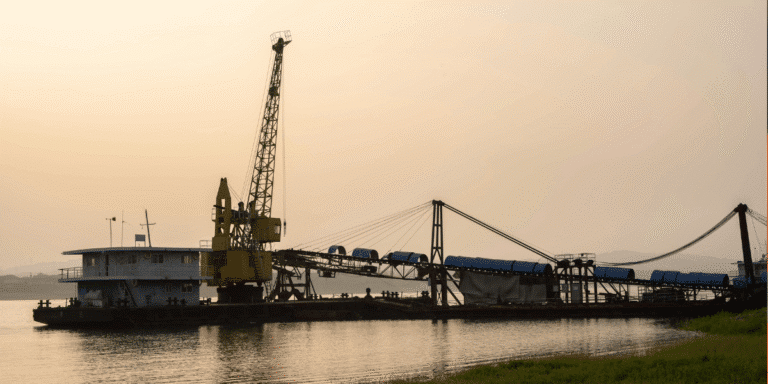 Wideshot of Barge